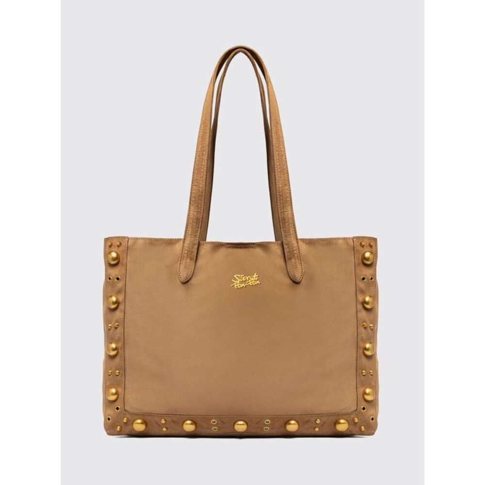 Secret Pon-Pon Tote Bag Woman Leather
